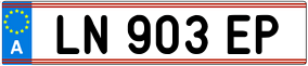 Trailer License Plate